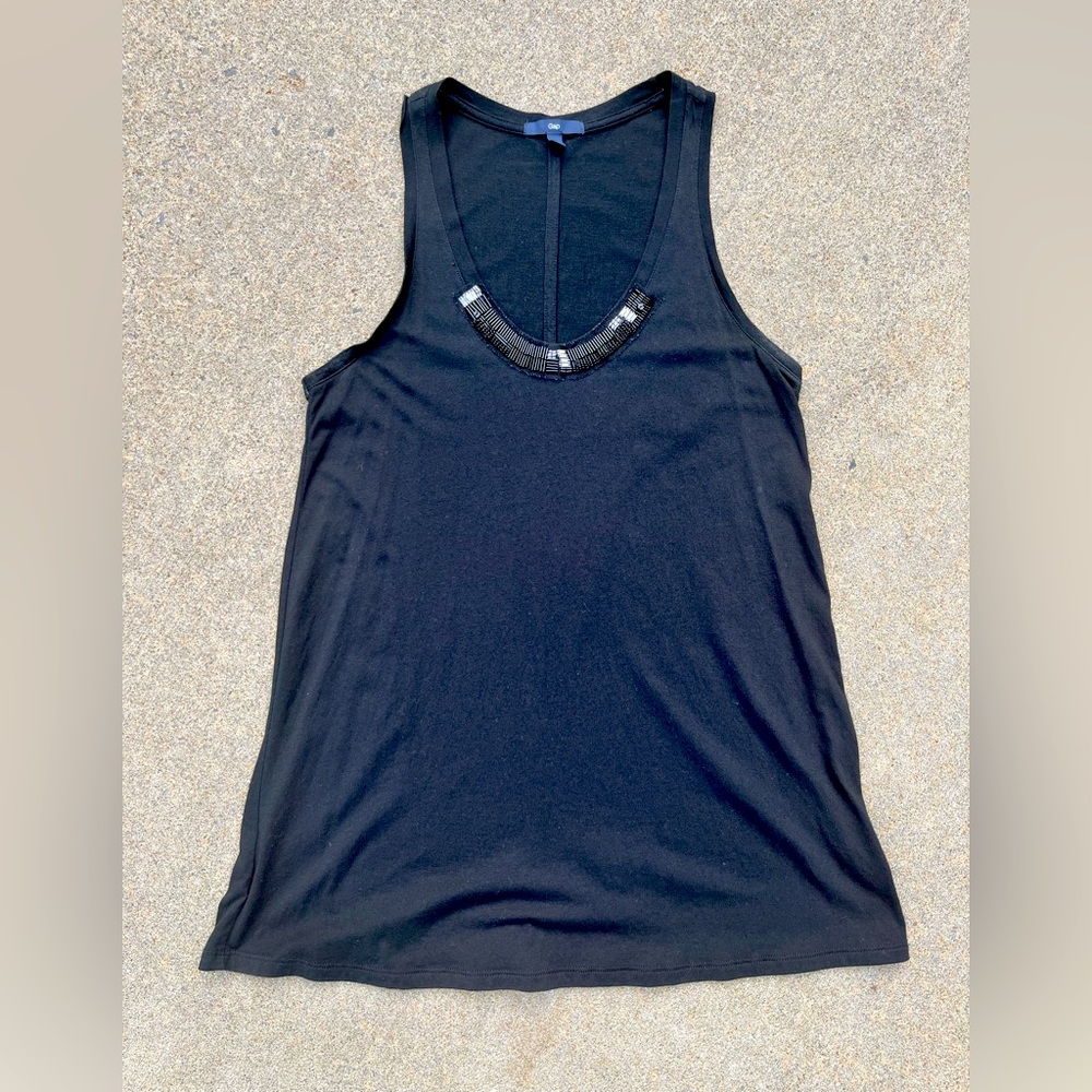 GAP black tank top size small